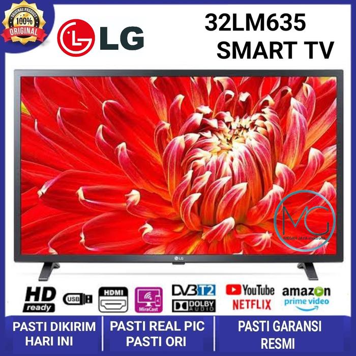 LG 32Inch 32LM635BPTB Smart TV Dynamic Color Live Smarter With WebOS  TANPA BUBBLE