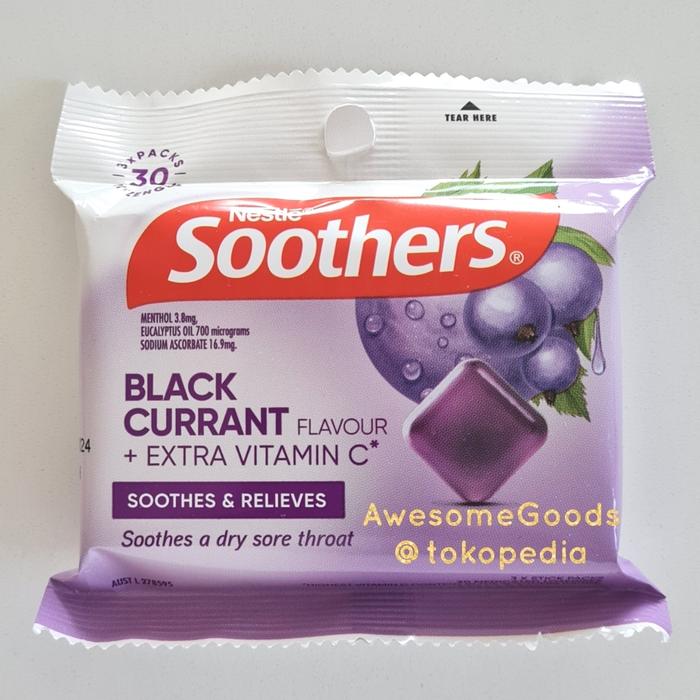 Gambar Nestle Australia Soothers Throat Lozenge 3 Pack - Blackcurrant+C dari AwesomeGoods undefined 4 Tokopedia