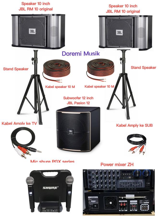 Gambar Paket karaoke JBL original - Paket 4 dari Doremi.Musik undefined Tokopedia