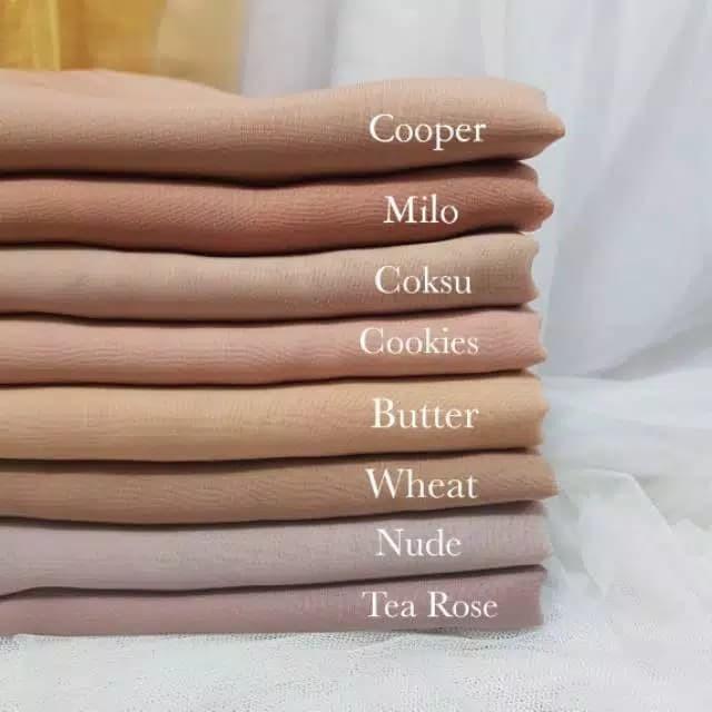 Gambar kerudung segi empat bella square - Cokelat, polos dari RDstore85 undefined Tokopedia
