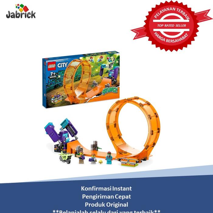 Gambar LEGO 60338 City Stuntz Smashing Chimpanzee Stunt Loop with Flywheel dari Jabrick Rumah LEGO undefined Tokopedia