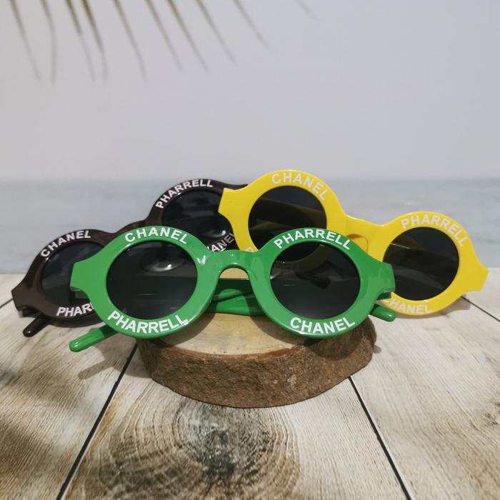 Gambar Pharrell cc round glasses - Wine Maroon dari Lookal Source Shop undefined Tokopedia