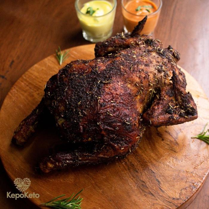 Gambar Roasted Rosemary Chicken (2 VARIAN) / Ayam Panggang Rosemary - With Paprika dari Kepoketo undefined Tokopedia