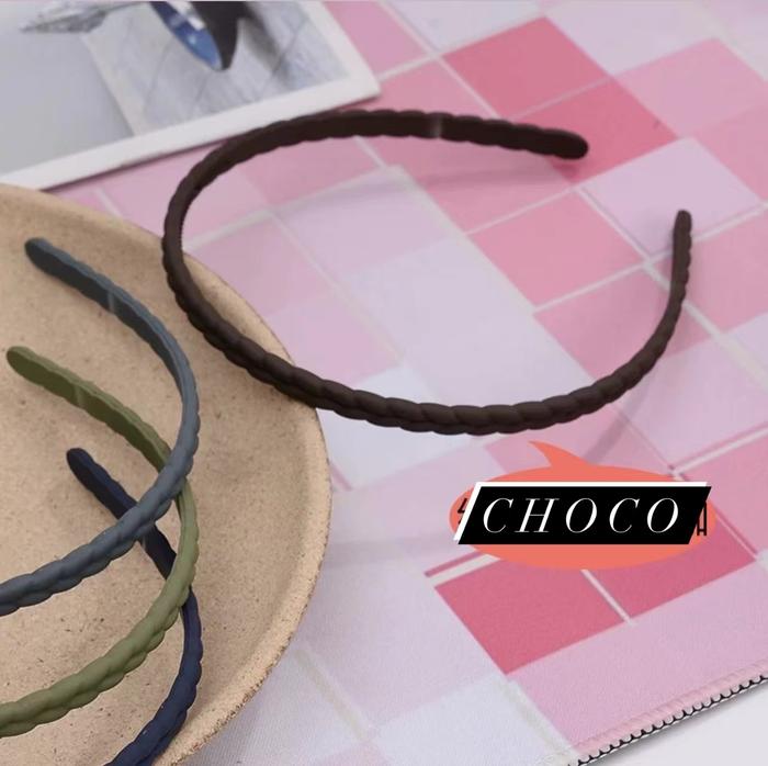 Gambar BANDO KOREA / BANDO KEPANG / BANDO WARNA DOFF / BANDO KEKINIAN - CHOCO, 1,3 CM dari Golden Join undefined Tokopedia
