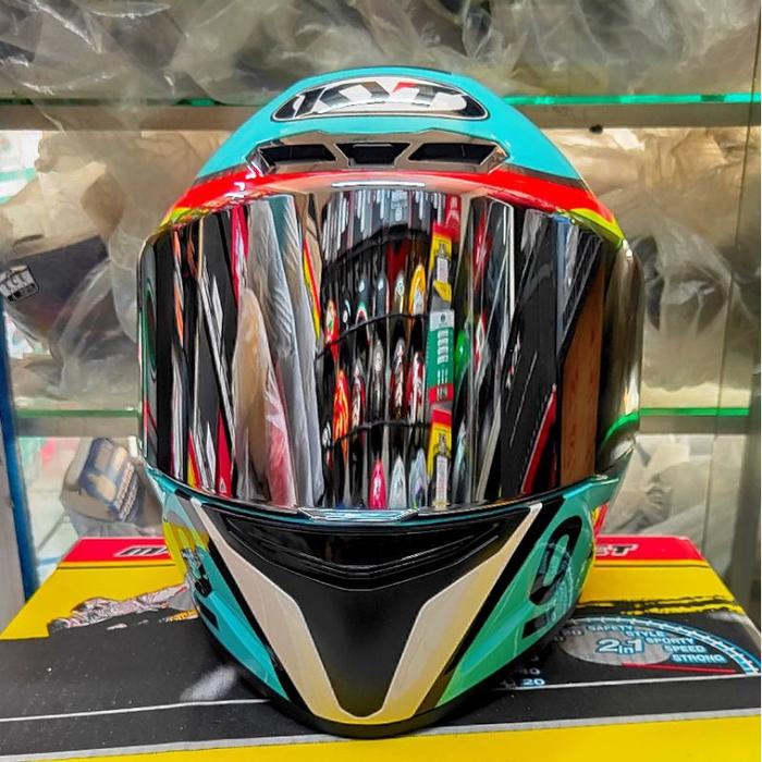 Gambar kaca visor helm kyt tt course flet iridium merek noris - silver dari bandung helm_NEW undefined Tokopedia