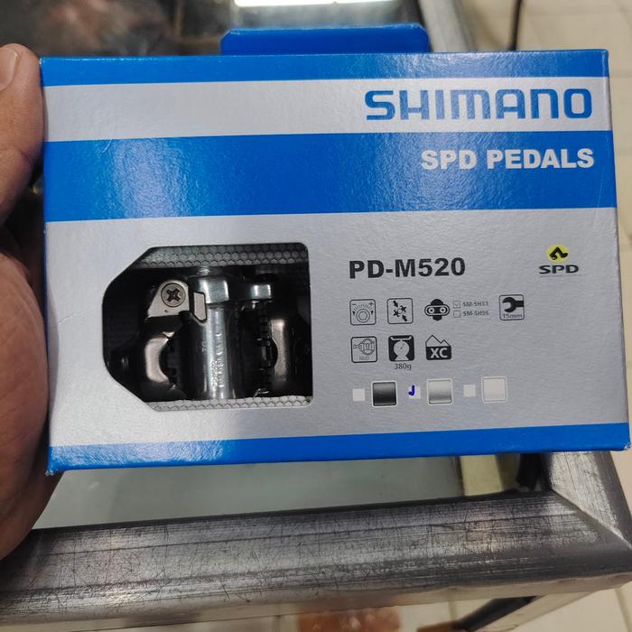 Gambar SPD pedals PD M520 cleat mtb hitam dan silver ORIGINAL - silver dari TRIJAYA BICYCLE PONDOK LABU undefined Tokopedia