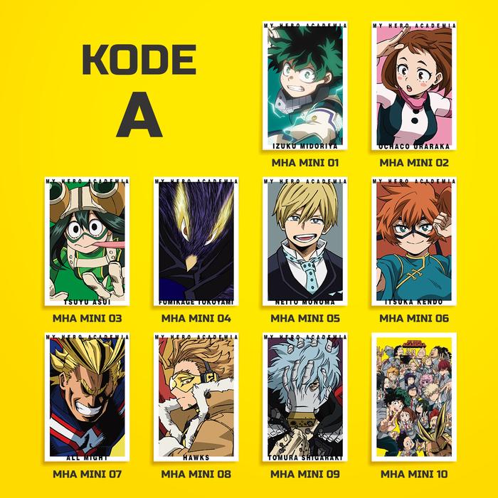 Gambar Pola Deco Mini Art Anime BOKU NO HERO ACADEMIA / My Hero Academia - A, 08 dari Pixel Craft Project undefined Tokopedia