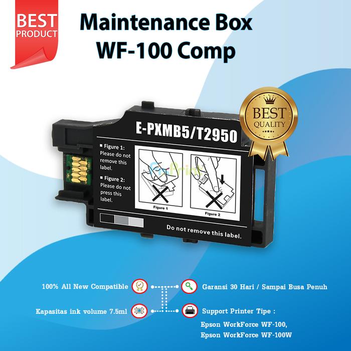 Gambar Maintenance Box Xantri Original T2950 PXMB5 Reset Waste Tank Busa Pembuangan, Compatible for Printer Epson Workforce WF100 WF100 WF 100 Part Number C13T295000 Kotak Pemeliharaan Garansi New - COMPATIBLE dari FixPrint Jakarta undefined Tokopedia