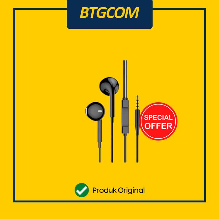 Gambar ROBOT RE10 BLACK SEMI IN-EAR CLEAR COMFORTABLE WIRED EARPHONE - Hitam dari btgcom Kota Denpasar Tokopedia