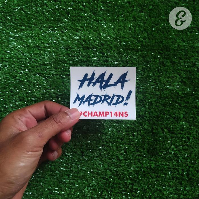 Gambar Sticker Klub Bola Real Madrid CF Terlengkap - Hala Madrid dari Win and True undefined Tokopedia