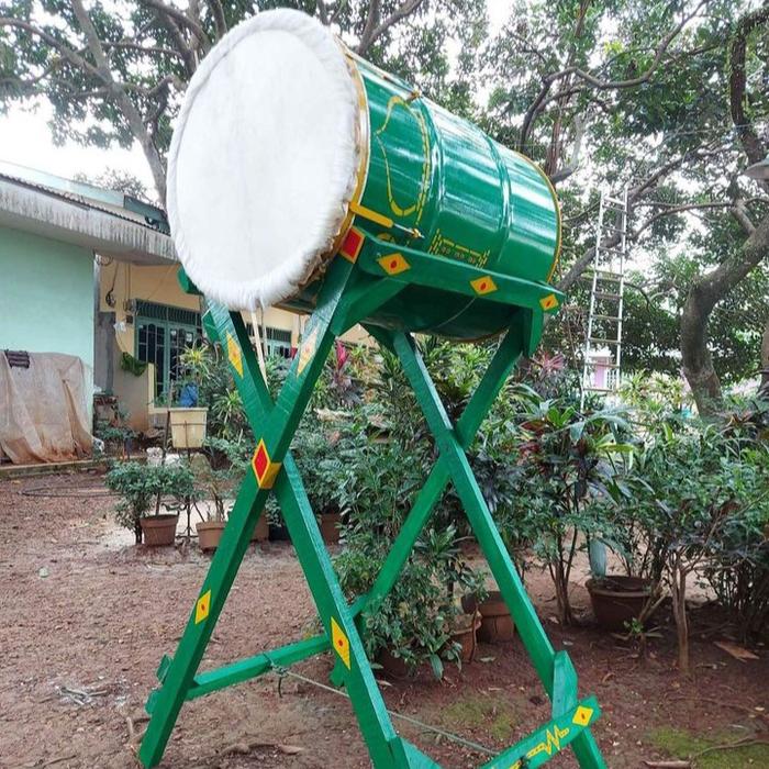 Gambar bedug drum motif - Hijau dari Fathi bedug undefined Tokopedia
