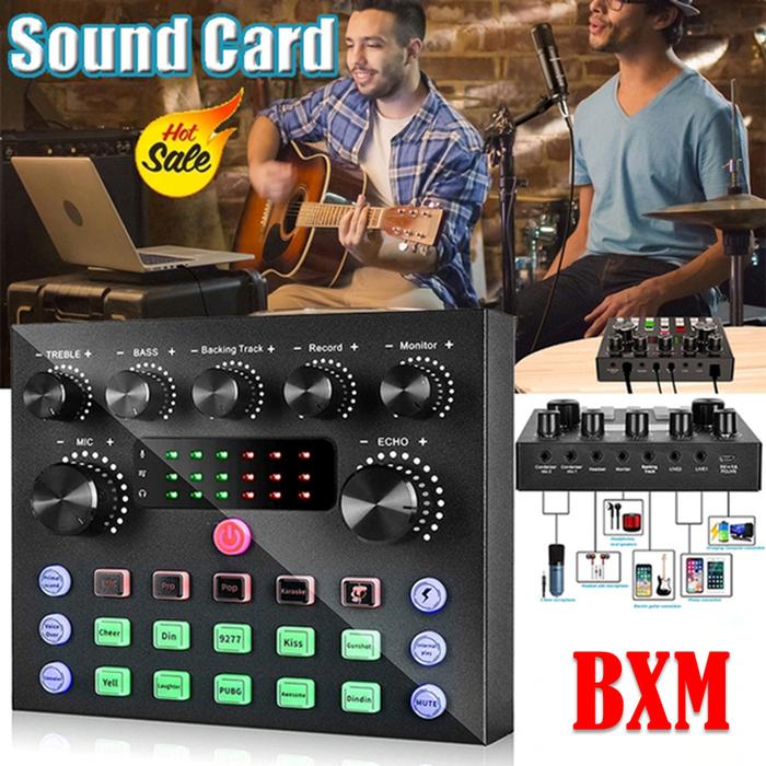 Gambar Sound card V8 Mixer Bluetooth SoundCard V8 Audio Soundcard V8S - SOUNDCARD V8S dari BXMStore undefined Tokopedia