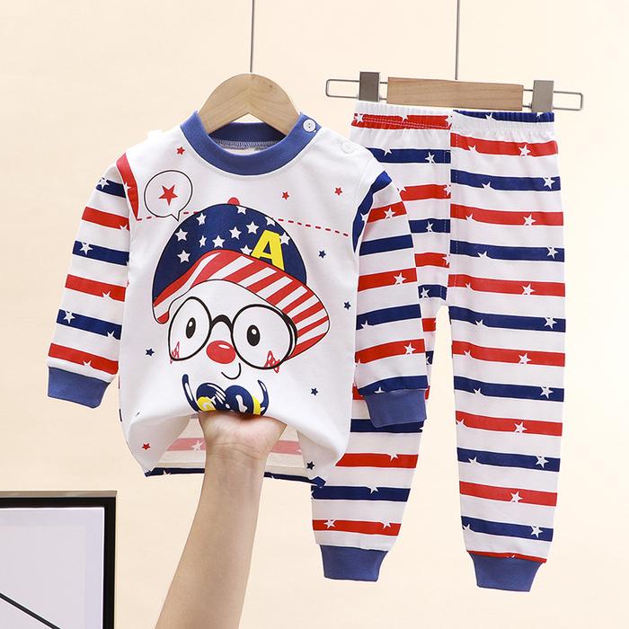 Gambar PAKAIAN PIYAMA ANAK BAJU KAOS KARAKTER LENGAN PANJANG CELANA PANJANG dari EVO-STORE. undefined Tokopedia