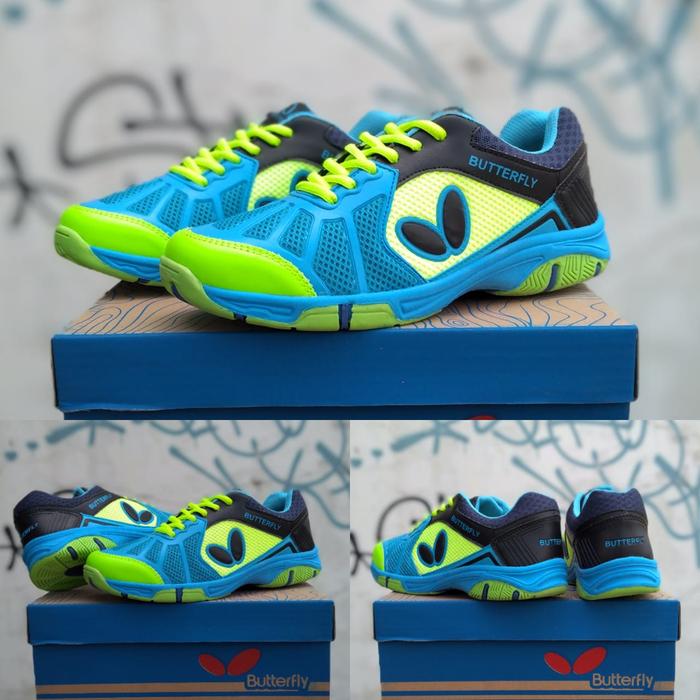 Gambar sepatu tenis meja pria butterfly/sepatu ping pong original butterfly - sky blue, 39 dari fianie shoes undefined Tokopedia