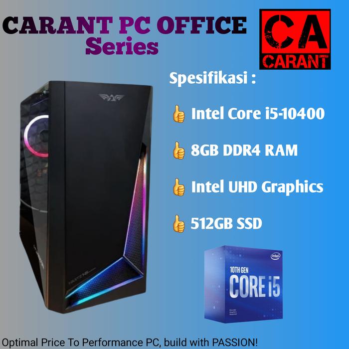 Jual PC OFFICE Intel Core i5-10400 8GB RAM Intel UHD 630