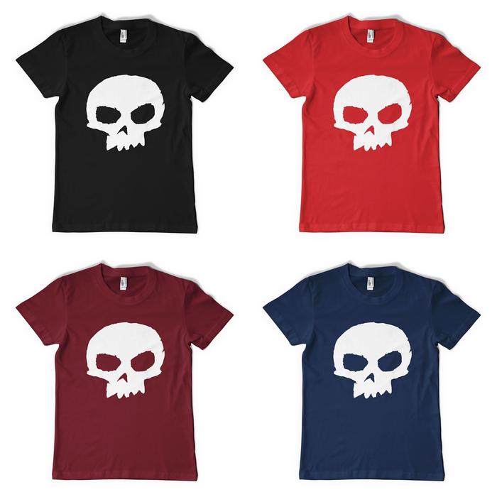Kaos Kartun Cotton Original Toy Story Sid Skull Merah, XS