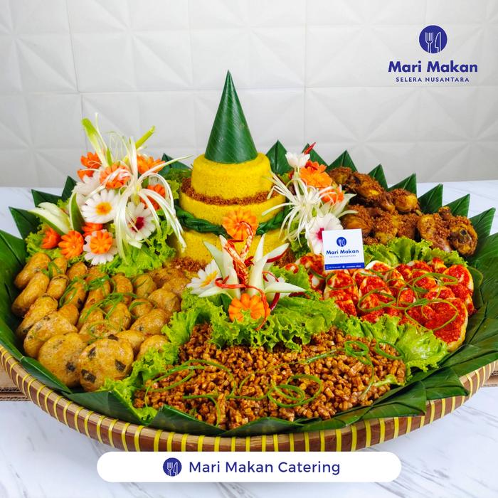 Gambar Nasi Tumpeng / Nasi Kuning Tampah - 30 porsi dari Mari Makan & Travel undefined Tokopedia