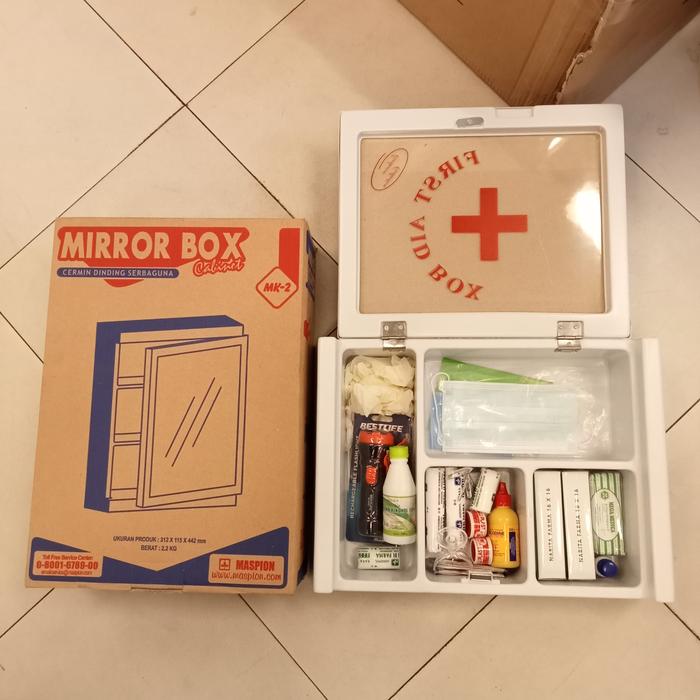 Gambar Kotak obat P3K type A lengkap dengan isi obat dari PT. SATRIA SAFETY INDONESIA undefined Tokopedia