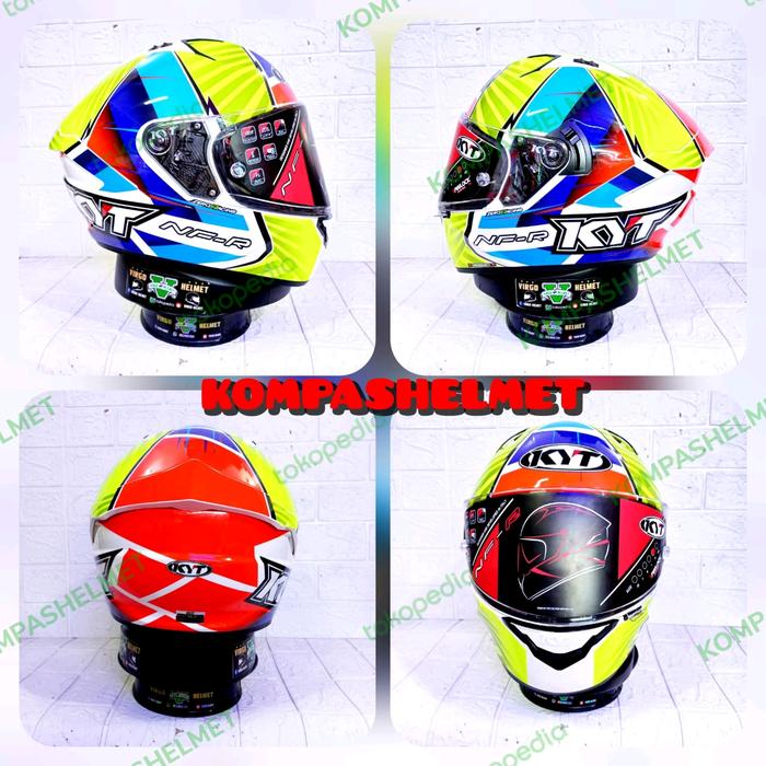 Jual HELM KYT NFR XAVI FORES BLUE LIMITED EDITION KYT NFR XAVI