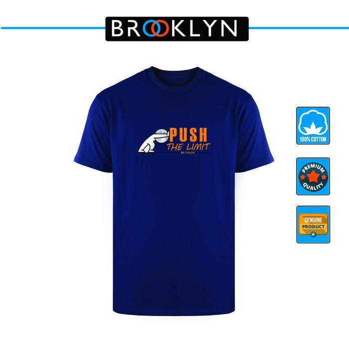 Gambar Kaos Sablon Katun / Tshirt Premium Cotton Pria & Wanita Moon Series dari Brooklyn id undefined Tokopedia