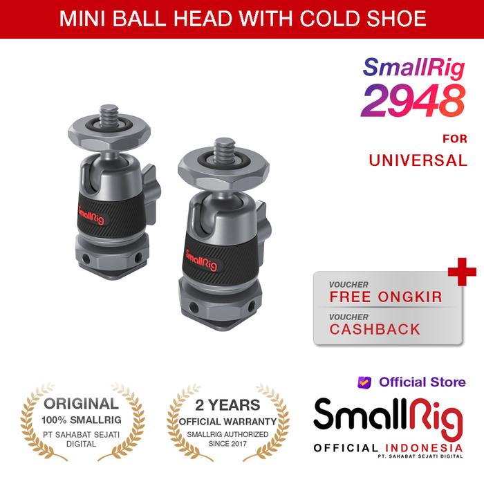 Gambar SmallRig Mini Ball Head with Removable Cold Shoe Mount two piece 2948 dari Smallrig Indonesia undefined Tokopedia