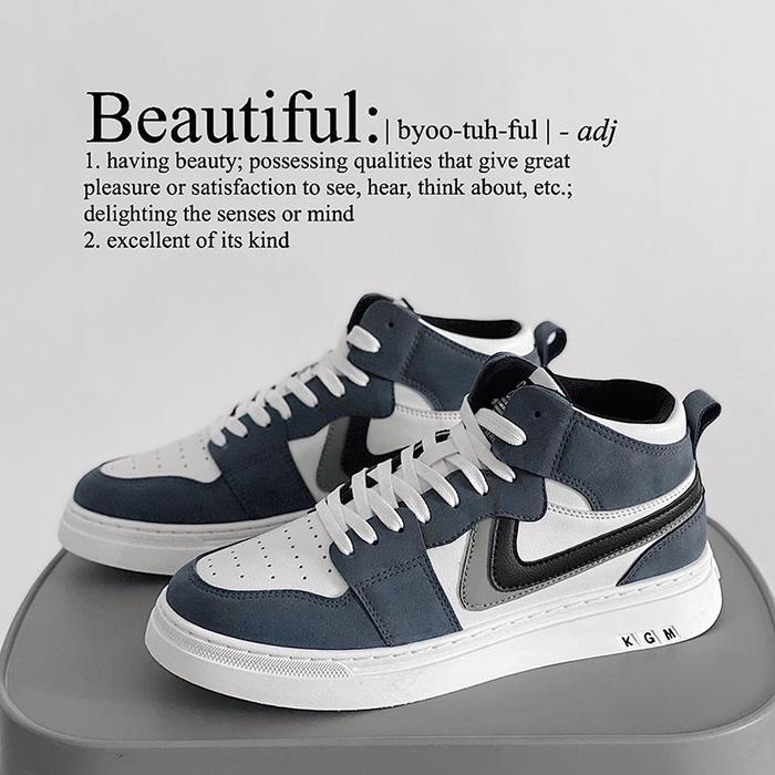 Gambar sepatu pria fashion import sneakers casual sport canvas putih LC21 - Abu-abu, 39 dari L2_STORE undefined Tokopedia