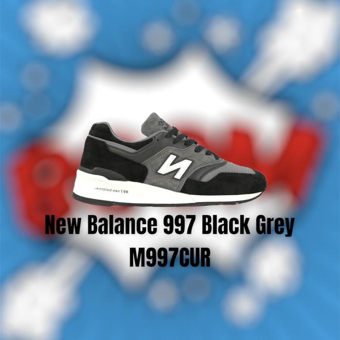 Promo Nb 997 New Balance 997 Grey Black ORIGINAL Hitam, 44 di Boomcoltd  Tokopedia