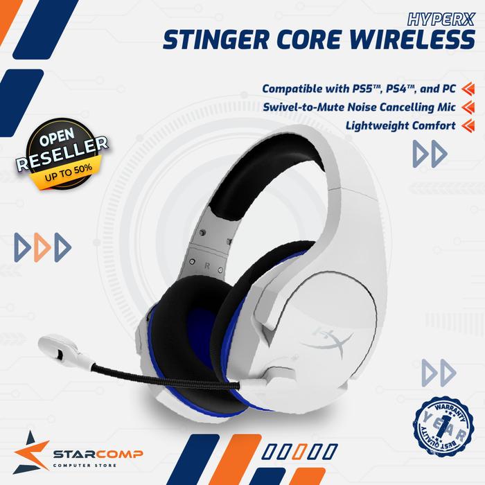 Gambar HyperX Cloud Stinger Core Wireless White Headset Gaming dari Starcomp Origin undefined Tokopedia