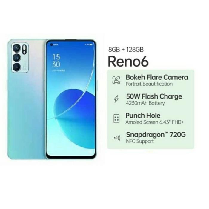 Gambar OPPO RENO 6 (4G) 8/128GB - OPPO RENO 6 RAM 8GB ROM 128G RESMI NEW - Ungu dari Hendri Celular undefined Tokopedia