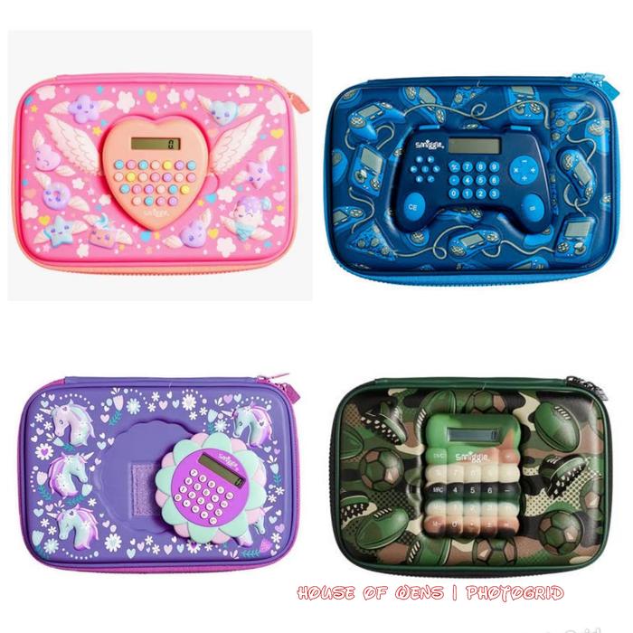 Promo Smiggle Calculator Times Hardtop Pencil Case Tempat Pensil