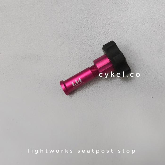 Jual lightworks carbon stop disc V2 seatpost stopper folding bike