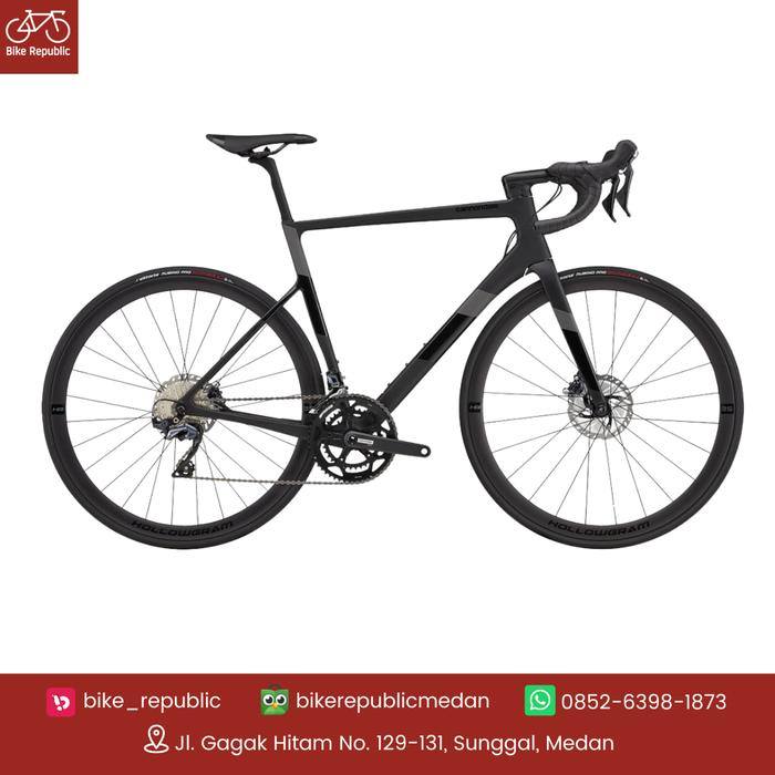 Gambar Sepeda Road Bike - CANNONDALE SUPERSIX EVO CARBON DISC ULTEGRA - BBQ - MATTE BLACK, 56 dari BIKE REPUBLIC MEDAN undefined Tokopedia