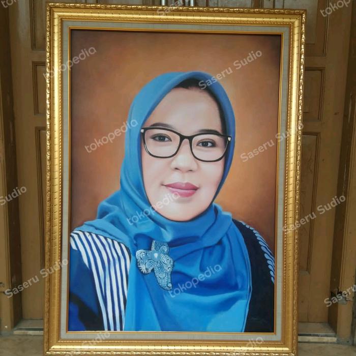 Gambar Lukisan wajah custom - 200x100cm dari Saseru Studio undefined Tokopedia