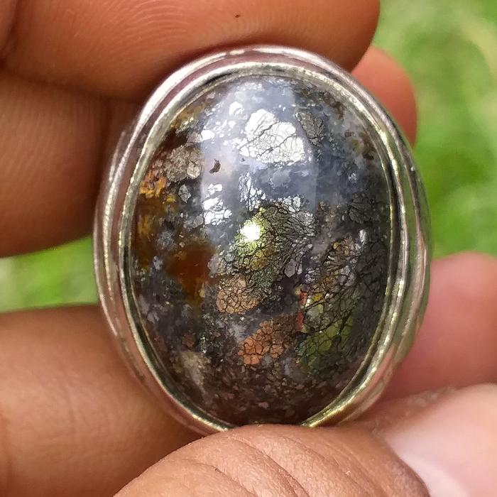 Gambar Batu Akik Sigori Lafau P. Nias Karakter Urat Mineralnya Kilau Metalik dari Gemsmart Club Gemstone undefined Tokopedia
