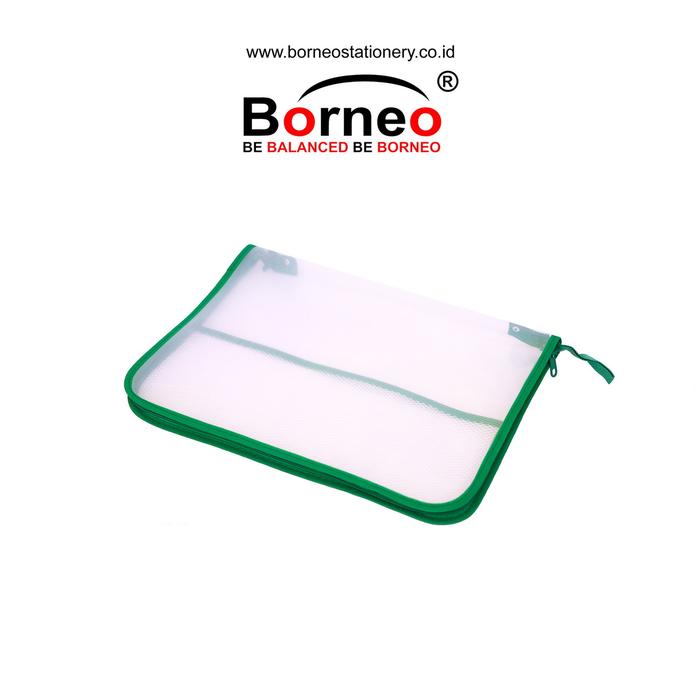 Gambar MAP PLASTIK RESLETING A4 / FOLIO - Map Zipper / Map Jaring uk. Folio - Hijau dari ModernAtk undefined Tokopedia