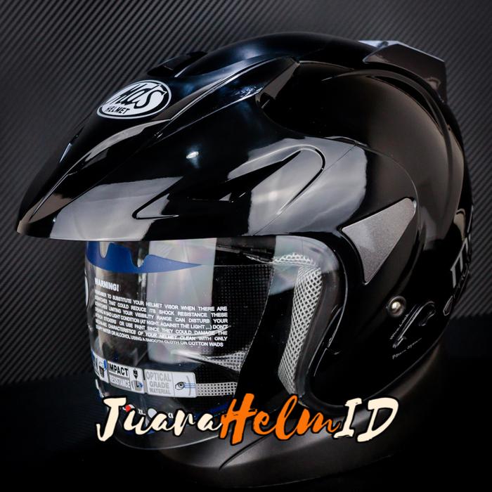 Gambar MDS HELM PROTECTOR SOLID / BLACK GLOSSY / HALF FACE - XL dari JUARAHELM ID undefined Tokopedia