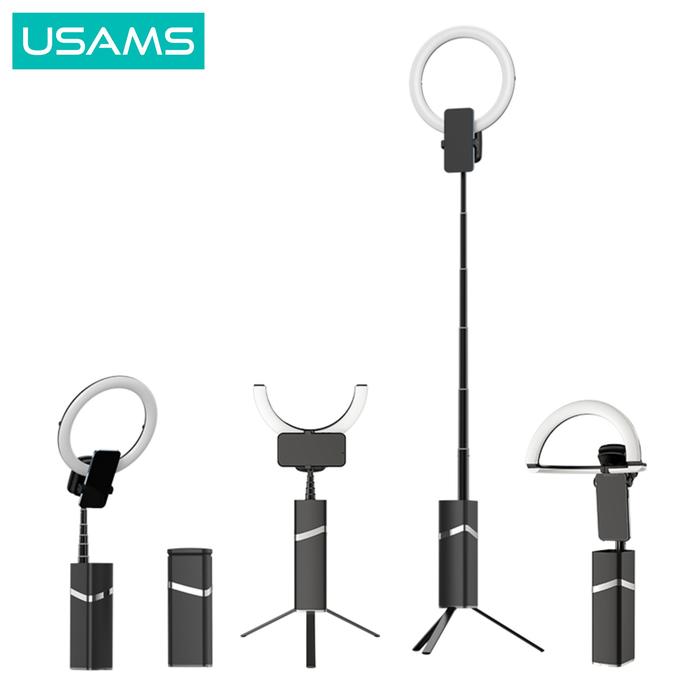 Gambar USAMS ZB250 Multifungsi Folding Live Show LED Ring Light With Tripod dari USAMS ID undefined Tokopedia