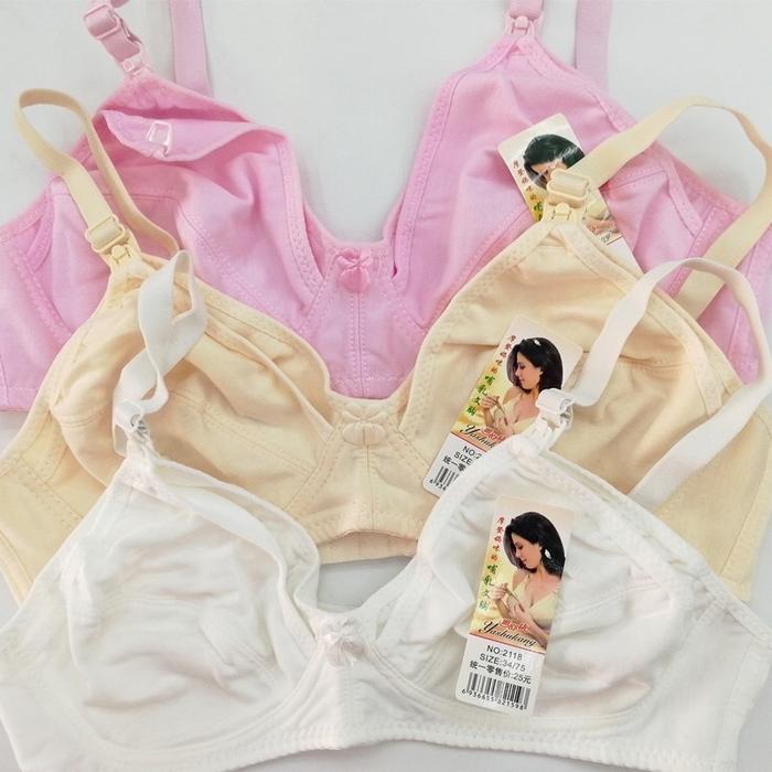 Gambar BH menyusui breastfeeding bra ibu hamil busa tipis tanpa kawat - Bh Pink, 40 dari tokomixnmax undefined Tokopedia