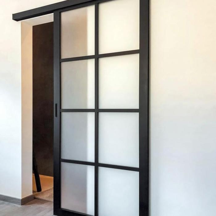 Gambar pintu sliding aluminium - Hitam dari karya sepakat undefined Tokopedia