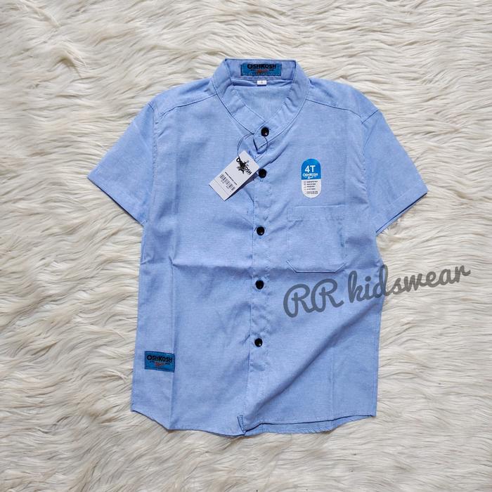 Gambar KEMEJA ANAK LAKI LAKI KEMKO POLOS OXFORD 1-10 TAHUN - Sky blue, 6 dari RR_Kidswear undefined Tokopedia