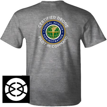 Gambar kaos shirt aviation FAA certified drone pilot v1 - Abu-abu, S dari dkompeni indonesia undefined Tokopedia