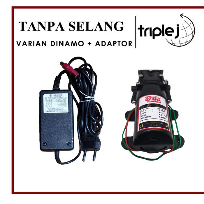 Gambar Alat steam cuci motor ac mobil Mesin pompa DC mini stim motor ac paket - Dinamo+Adaptor dari Triple J Company undefined Tokopedia