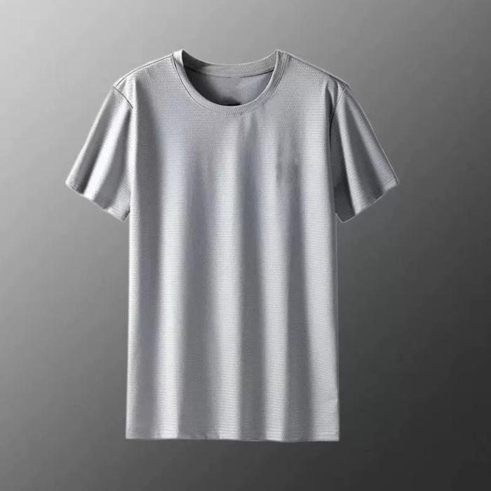 Gambar GROSIR MURAH Kaos Olahraga Import Quality Polos Cotton Baju Pria - Abu-abu, S dari Aren Fruit Supplier Buah MURAH undefined Tokopedia