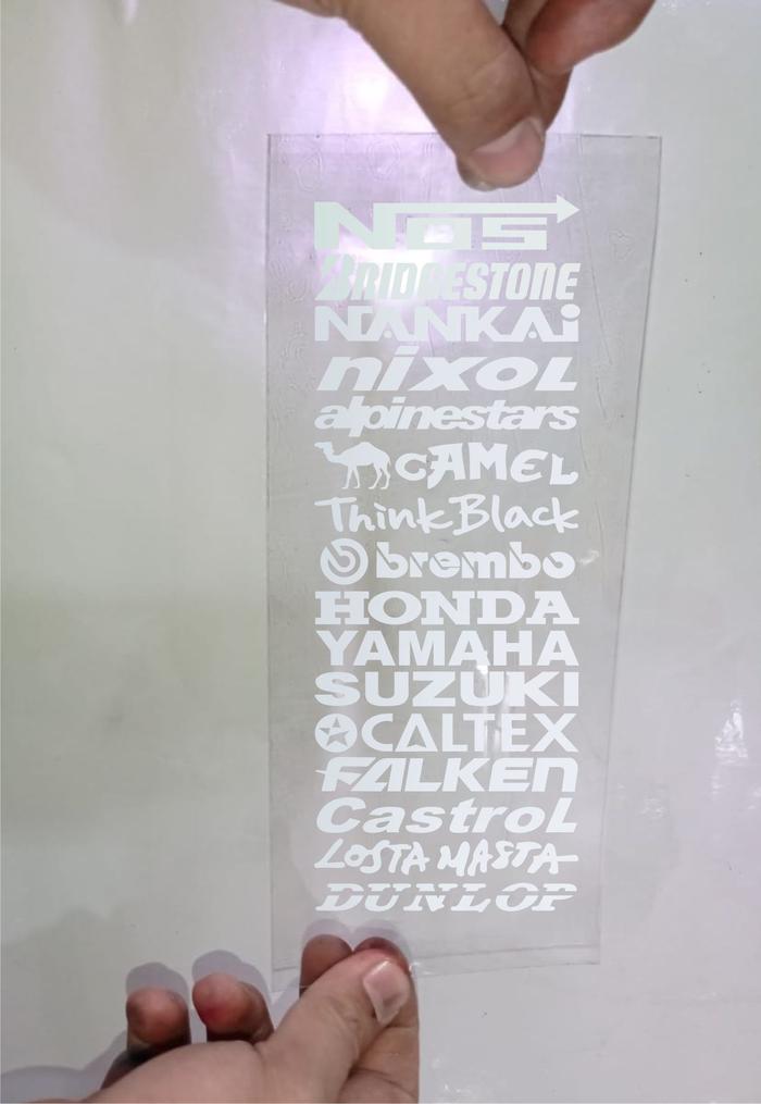 Gambar Sticker Sponsor - Putih dari Pesolex Variasi undefined Tokopedia