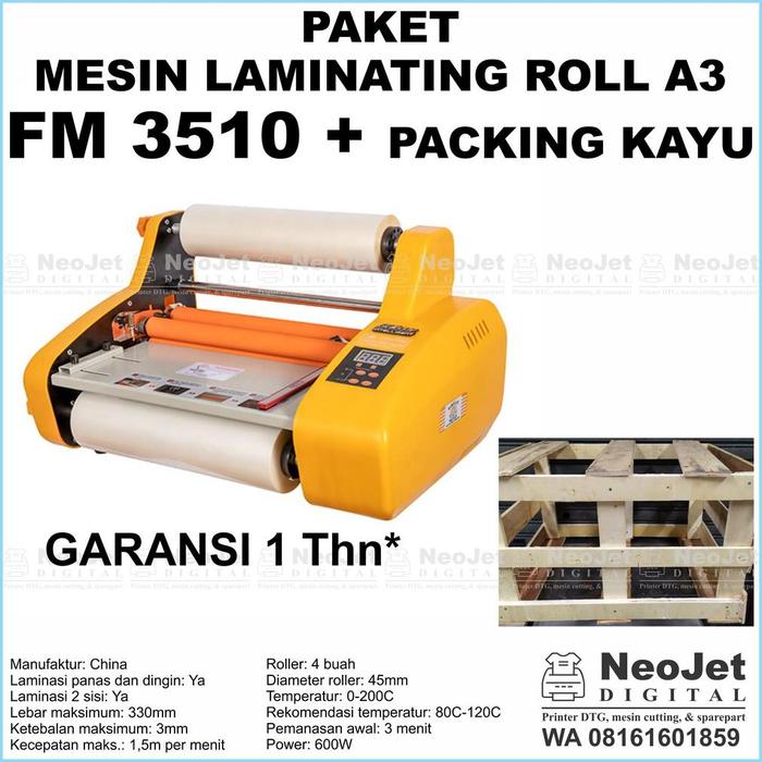 Gambar Mesin Laminating Roll A3 Fm 3510 Laminasi Fm3510 Packing Kayu - Kuning dari OpsnalBike undefined Tokopedia
