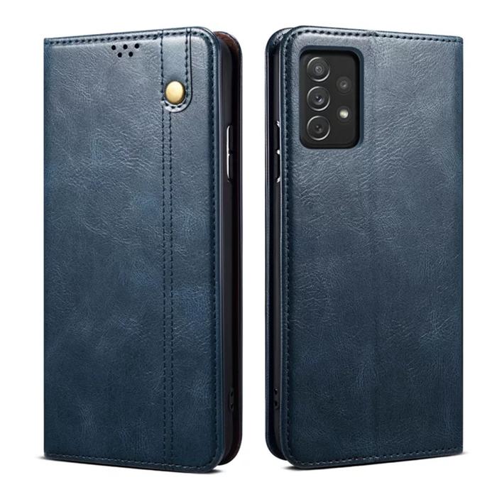 Gambar FLIP COVER KULIT SAMSUNG A52 FLIP CASE DOMPET KULIT ORIGINAL - Biru dari AKT CASE undefined Tokopedia
