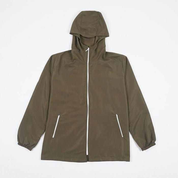 Gambar Jaket Kantor Casual Training Sport Windbreaker Water Resistant Army - S dari Daily Outfits DYO undefined Tokopedia