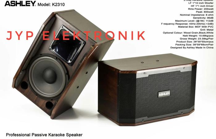 Gambar SPEAKER PASSIF ASHLEY K 2310 / K2310 / K-2310 ORIGINAL 10 INCH dari JYP ELEKTRONIK undefined Tokopedia