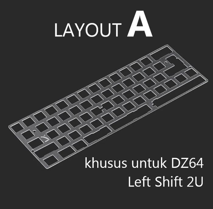 Gambar KBDFANS 60% PC PLATE / POLYCARBONATE PLATE - Mechanical Keyboard - LAYOUT A dari SquarePlay undefined Tokopedia