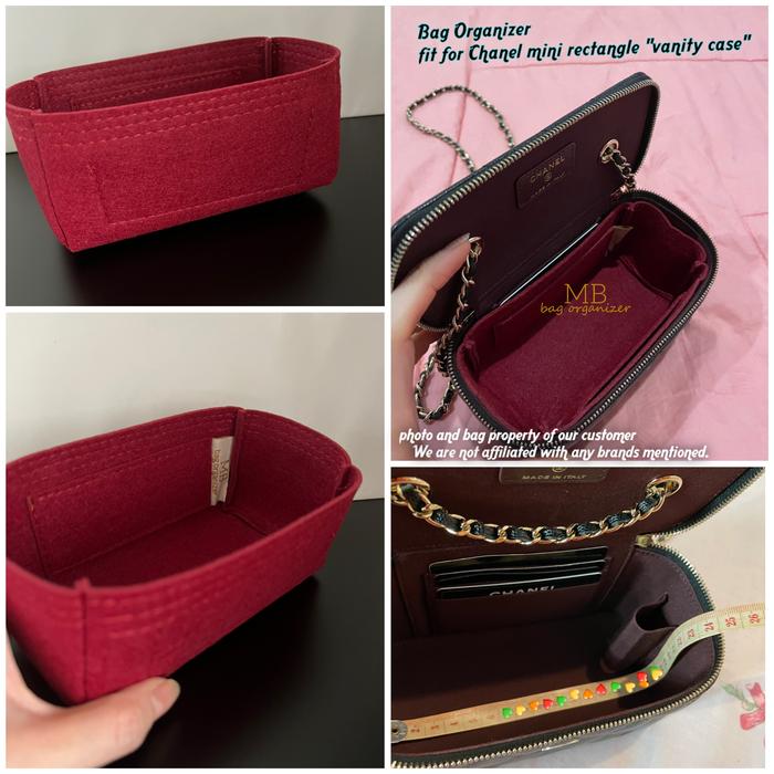 Gambar CC vanity case mini rectangle size organizer - Maroon dari MB Bag Organizer undefined Tokopedia